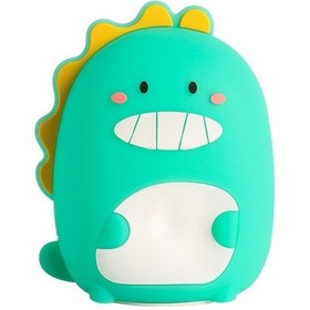 Resim Soulader Çocuk Odası Dinozor Figürlü Dekoratif Led Işık Silikon Gece Lambası Yeşil 