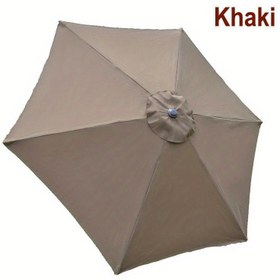 Resim 1 Adet Yüksek Kaliteli Polyester Haki Bahçe Şemsiye Kılıfı, Tokalı Kapama, Dekoratif Tüm Mevsimler İçin Dış Mekan ve Teras Örtüsü, UV Dayanıklı Koruma, Sağlam Kapatma Özelliği 