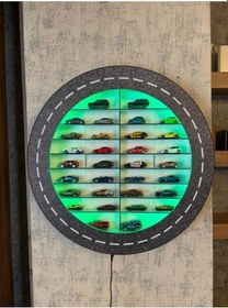 Resim Işıklı Araba Rafı Mobilya Çok Renkli 