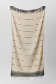 Resim Bean Keten Peştemal/Peşkir - Siyah / 50x90 cm 