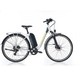 Resim Carraro EComfort 2.1 7-V HD 52 Cm Mat Storm Gri-Antrasit-Sarı Elektrikli Şehir Bisikleti 