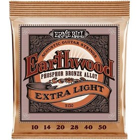 Resim Ernie Ball P02150 | Earthwood Extra Light Phosphor Bronze .10-.50 Akustik Gitar Teli 