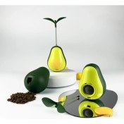 Resim Avokado Şeklinde Kedi Naneli ve Mama Hazneli Kedi Oyuncağı 