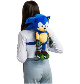 Resim Sonic 45 Cm Pelüş Figür Sırt Çantası Son7020 