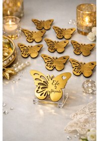 Resim Magnet Kişiye Özel 25 Adettir Şık Ve Modern Kelebek Temalı No 026 