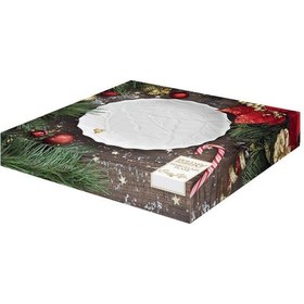 Resim Easy Life Holly & Berries Porselen Pasta Tabağı 20,0cm - Beyaz Beyaz 