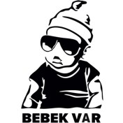 Resim Arabada Bebek Var (Oto-Motor-Laptop-Duvar-Dekor) 10 x 14 cm 