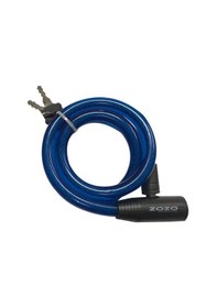 Resim Zozo 12x800 MM Anahtarlı Bisiklet Kilidi Mavi Çok Renkli 