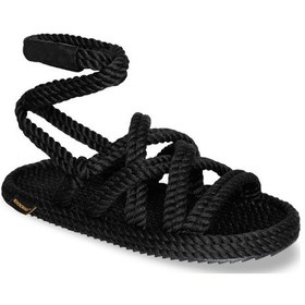 Resim Nomadic Republic Roma Kauçuk Taban Siyah Kadın Sandalet Siyah 