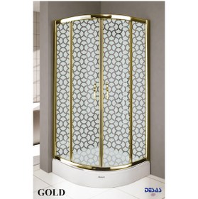 Resim 90X90 Oval Gold Teknesiz xxxxxDesaş Shower 