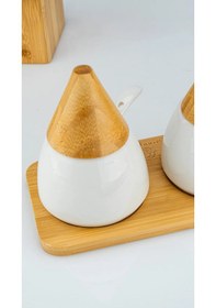 Resim Zenith - 3'lü Baharat Seti Kaşıklı Beyaz 