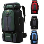Resim XTIAO 70L Yüksek Kapasiteli Sırt Çantası - Ayarlanabilir Askılı, Yürüyüş, Kamp ve Açık Hava Maceraları için Çoklu Bölmeli Hafif, Dayanıklı Naylon Spor Çantası - Siyah, Yeşil, Kırmızı Renklerde Mevcut, Seyahat İçin Sırt Çantası 