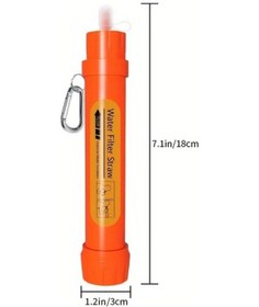 Resim Tongdashop 6 Paket Taşınabilir Mini Su Filtresi Kamp Yürüyüş Seyahat Acil Durum Hasır Abs Malzeme 