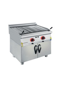 Resim Karacasan Endüstriyel 900 Seri 80 Cm Dolaplı Lpg Tüplü Lavataş Balıksırtı Izgara 