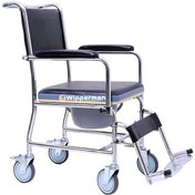 Resim Wipperman Ekonomik Tekerlekli Banyo Ve Tuvalet Sandalyesi 