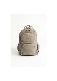 Resim Sanmorris Unisex Suya Dayanıklı Vizon Renkli Krinkıl Kumaş Çok Gözlü Orta Boy Laptop Okul Ve Sırt Çantası Vizon 