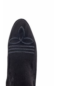 Resim Genel Markalar Siyah Nakış Detaylı Western Bot 