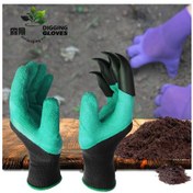 Resim Forest View Kazma Toprak Dikme İş Koruma Eldivenleri Pençe Bahçe Eldivenleri Ekim Toprak Kazma Eldivenleri Yeşil 