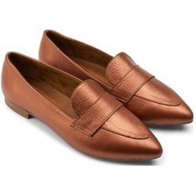 Resim Deery Hakiki Deri Bakır Rengi Kadın Babet Bakır (547852497) Bakır 