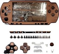 Resim OSTENT Full Housing Shell Faceplate Case Parts Replacement for Sony PSP 2000 Console - Color Brown 