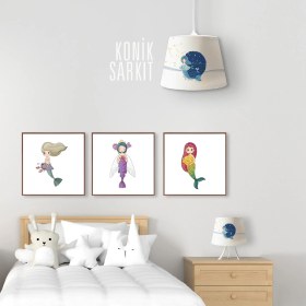 Resim Popcorn Kids Denizkızı Konik Sarkıt Aydınlatma (Large) 