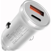 Resim Yaozixa 30w Qc4.0+pd 5a Çift Usb Type-c Araç Şarj Cihazı, Akıllı Sıcaklık Korumalı Beyaz Kutulu Otomobil Sigara Ateşleyici Adaptörü 