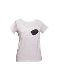 Resim Luvmabelly Maternity 2501 2516 Pamuklu Lohusa Emzirme Tshirt 9 Renk Mevcut -beyaz 