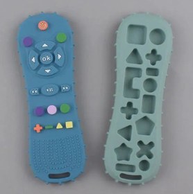 Resim Montessori Bebek Diş Kaşıyıcı Silikon Tek Parça Halka - Mavi 