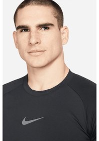 Resim Nike Pro Dri Fit Adv Athletic Tight Fit Training Body Kalın Sıkı Erkek Koşu Antrenman Üstü Sweatshirt Siyah Siyah 