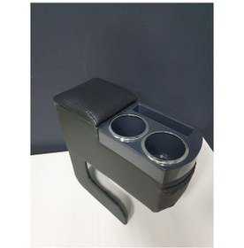 Resim Montajsız Bardaklı Deri Kolçak Siyah Delmeden Montaj (487665368) 