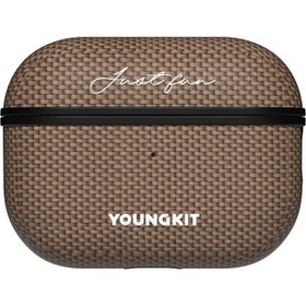 Resim Youngkit 1500D Kevlar Extreme Wing Serisi Airpods Pro Aramid Fiber M-safe Kılıf - Gold 