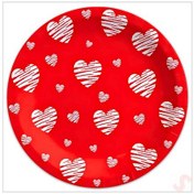 Resim Love Karton Tabak - 23cm X 8 Adet 