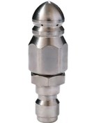 Resim Symbee Stainless Steel Yüksek Basınçlı Temizleme Başlığı - Araba Yıkama, Kanal Temizliği İçin 1/4" Bağlantı 1 Ön 6 Arka Delik 