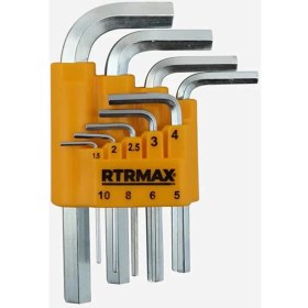 Resim Rtrmax Kısa Allen Anahtar Takımı 9’lu RH03851 