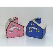 Resim Essa Tasarım Kişiye Özel Ahşap Ev Şeklinde Kumbara Ahşap Ev Kumbara 