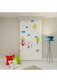 Resim PAREDORA Anne Kız Tek Kanat Fon Perde 