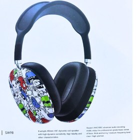 Resim Subzero SW98 P9 Pro Max Desenli Kablosuz 5.0 Mikrofonlu Bluetooth Kulak Üstü Kulaklık 