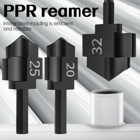 Resim 3 adet: 20/25/32 Hex PPR Reamer Düz Matkap Çoklu Özellikli Adım Matkap Tamir İç Gövde Dikiş Sızıntısı Tamir Su Boru Aracı 