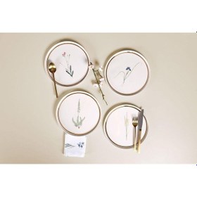 Resim Porland Botanical 21 Cm Pasta Tabağı 4 Desen 