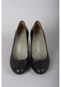 Resim Seç Kundura SEÇ 736 HAKİKİ DERİ TOPUKLU KADIN AYAKKABI (8cm) SİYAH Siyah 