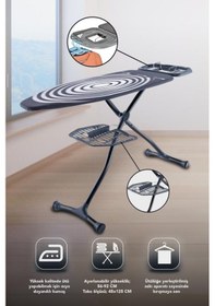 Resim Perilla Diva Sepetli Ütü Masası Antrasit Ubs14012 