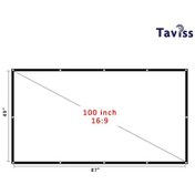 Resim SİYAH ÇERÇEVELİ DUVAR TİPİ PROJEKSİYON PERDESİ 