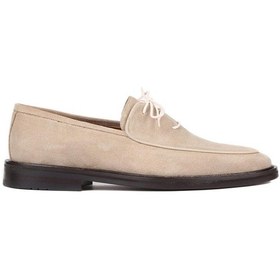 Resim Shoetyle - Bej Süet Bağcıklı Erkek Klasik Ayakkabı 250-7511-1014-bej Bej 