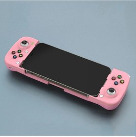 Resim Pembe-kablosuz Bluetooth Gamepad Denetleyicisi Cep Telefonu Joystick Geri Çekilebilir Gamepad Streç Kablosuz Bağlantılı Android iOS Uyumlu 