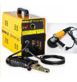 Resim Demiriz 250 Amper Çanta Tipi Sargılı Kaynak Makinesi & 900 V Devir Ayarlı Avuç Taşlama 