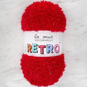 Resim La Mia RETRO Kırmızı El Örgü İpi - LM0310 