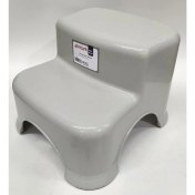 Resim abnturk Bej Rengi Merdiven 2 Basamaklı Çocuk Taburesi Kaymaz Tabanlı Çocuklara Lavabo Wc Basamağı 