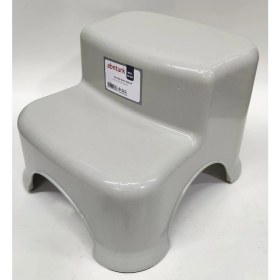 Resim abnturk Bej Rengi Merdiven 2 Basamaklı Çocuk Taburesi Kaymaz Tabanlı Çocuklara Lavabo Wc Basamağı 