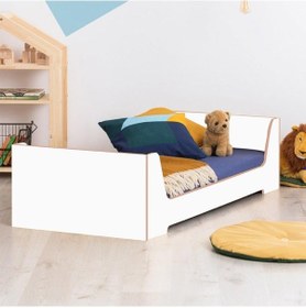 Resim Montessori Tek Kişilik Karyola Mdf Çocuk ve Bebek Yatak 