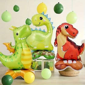 Resim 3 adet Karikatür Dinozor Folyo Balon Seti, Orman Temalı Parti Dekoru, Doğum Günü Parti Dekoru, Tatil Dekoru, Ev Dekoru, Bebek Duşu Dekoru, Atmosfer Arka Plan Düzeni, İç ve Dış Mekan Dekoru 